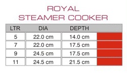 Royal Steamer Cooker (9-11) Ltr