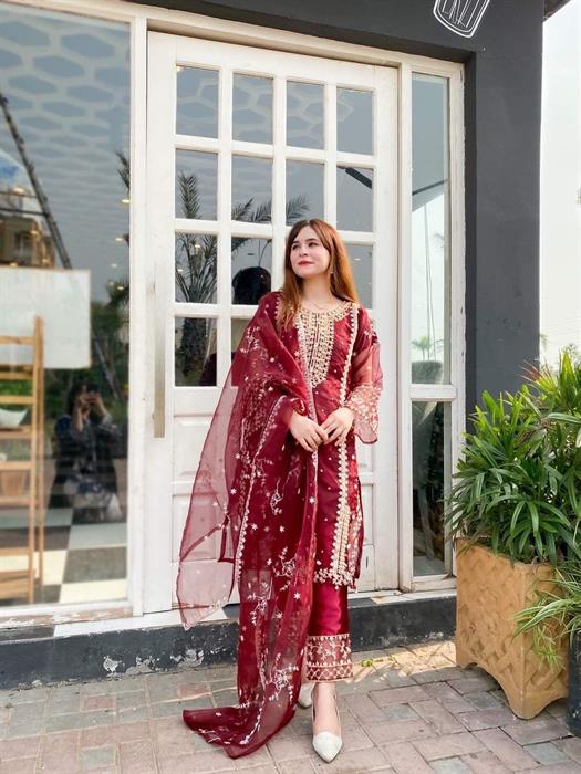 Tehzeeb Organza 3pc