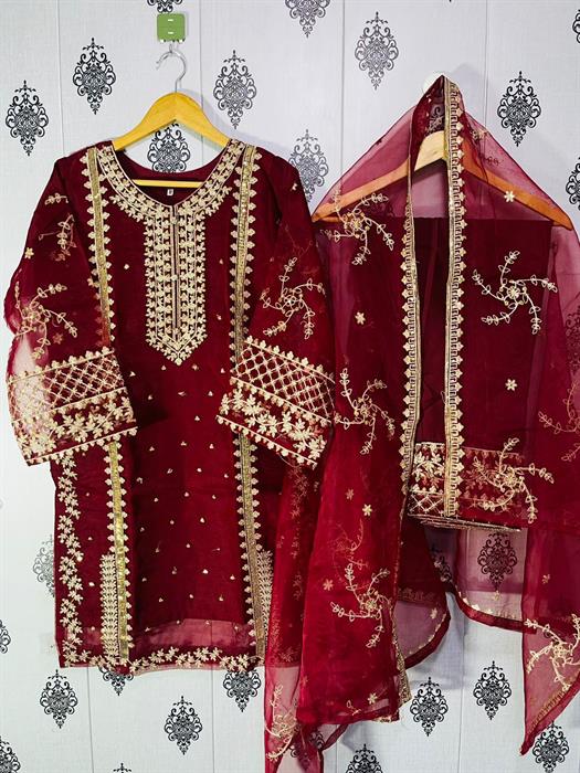 Tehzeeb Organza 3pc