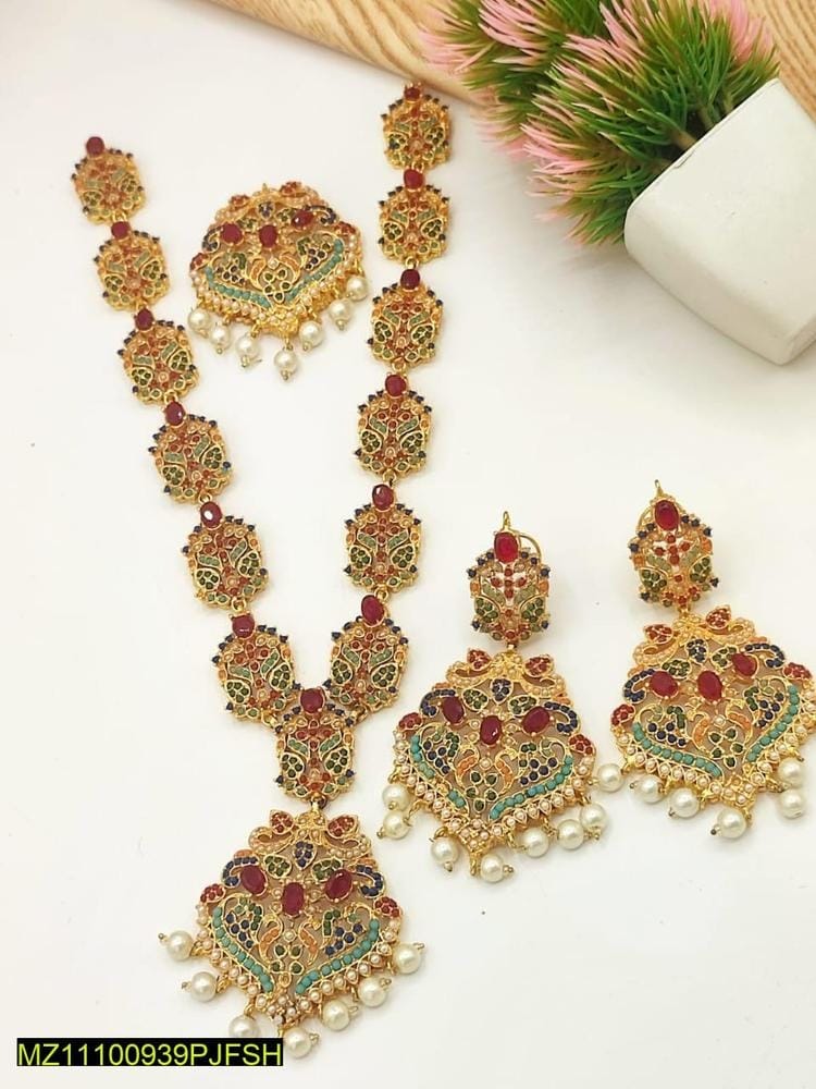 Nauratan Mala Set With Bindiya