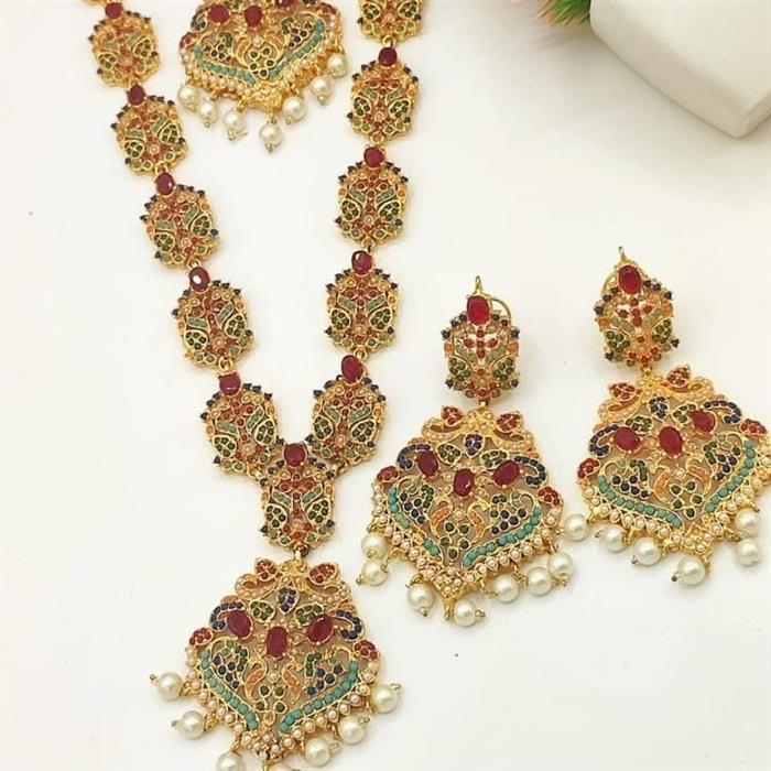 Nauratan Mala Set With Bindiya