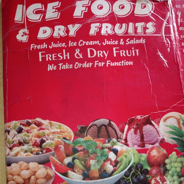 Ice Food and dry fruits Logo
